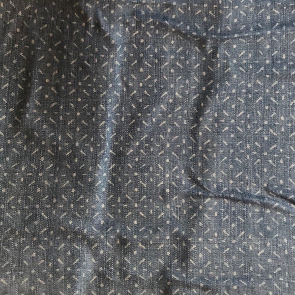 New Chambray Top Summer with String s XL, Blue - Picture 2 of 6